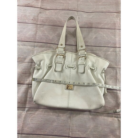 Dooney & Bourke White Pebble Grain Leather Chiara Bag - OS - Picture 6 of 12